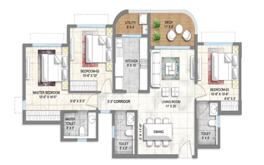 Godrej Yelahanka  ground floor plan